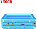 Zcm Inflatable Pool Rectangular Inflatable Swimming Pool Family Home Outdoor Backyard Summer Pool Water Party for Kids Infant Swimming (Color : 130CM 3 Layer)