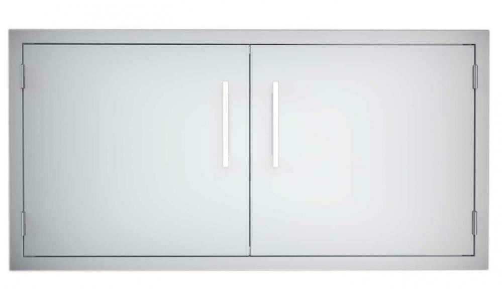 B-DD42 Double Raised Doors for Stone Island with Shelves, 42-Inch
