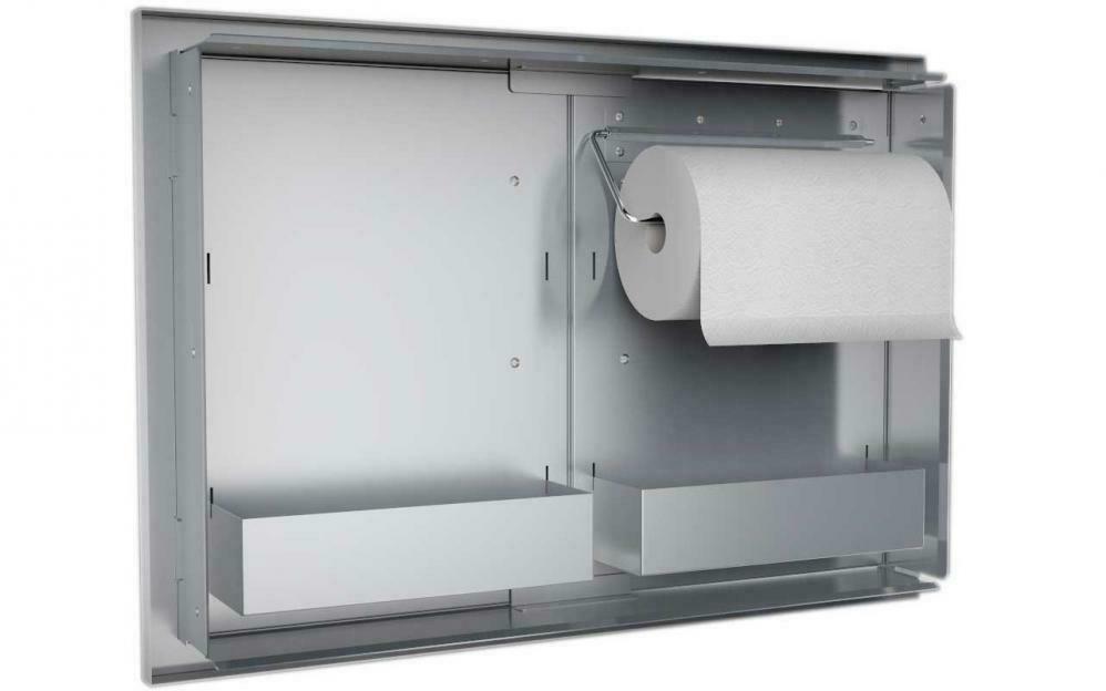 B-DD42 Double Raised Doors for Stone Island with Shelves, 42-Inch