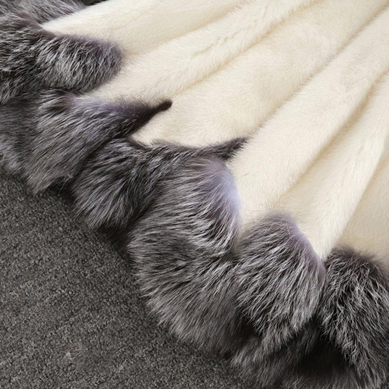 Hooded Asymmetric Hem Color Block Long Sleeve Coats