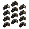 Terrace Oil Rubbed Bronze Privacy Bed/Bath Door Knob with Universal 6-Way Latch (12-Pack)