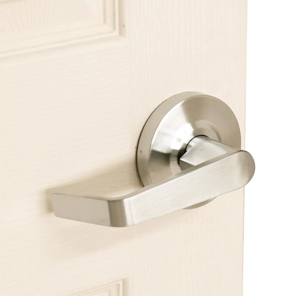 Commercial Grade 2 Storeroom Entry Door Lever in Satin Chrome