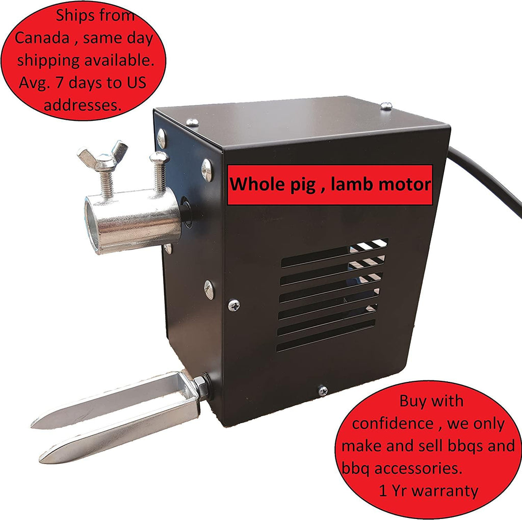 High Torque 200 lbs rotisserie BBQ Motor for Whole Pigs Lambs