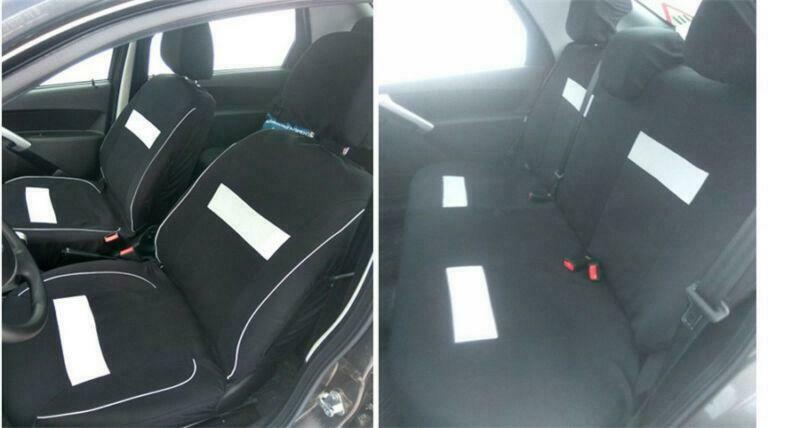 Car Front Rear Seat Cushion Protector Durable Polyester Set 5 Pcs