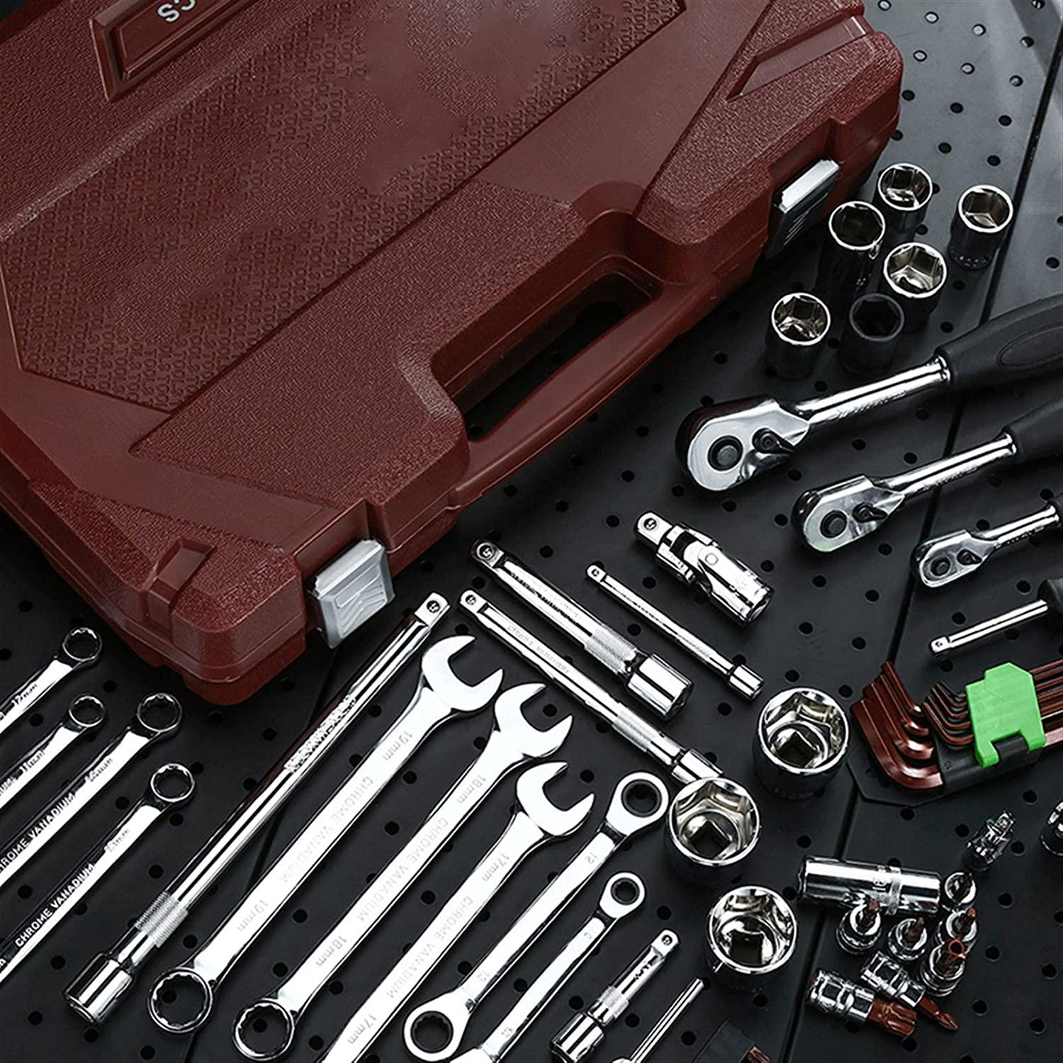 YUOP Hand Tools Socket Set Universal Car Repair Tool Ratchet Set Torque Wrench Combination Bit A Set of Keys Multifunction Tools (Color : 82pcs)