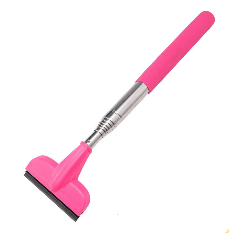 2-in-1 Retractable Portable Wiper: Perfect for Cleaning Car Rearview Mirrors, Gas Station Windows, Shower Glass &amp; Windshields!