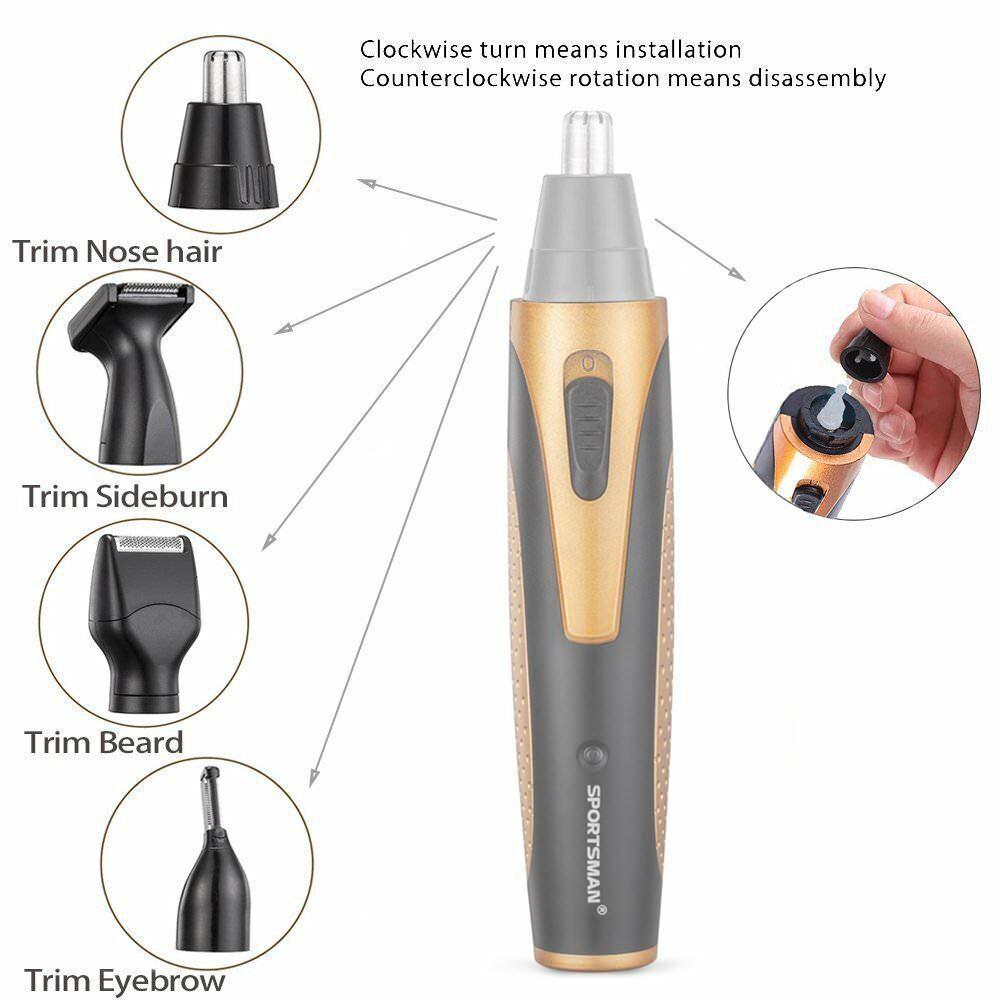 Nose Trimmer Electric Cutter of Hair Nose and Ears Multifunction Face Facial