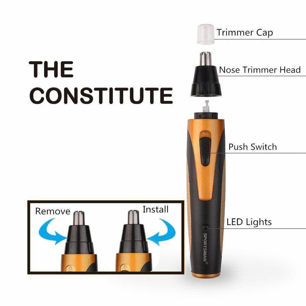 Nose Trimmer Electric Cutter of Hair Nose and Ears Multifunction Face Facial