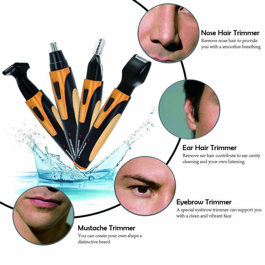 Nose Trimmer Electric Cutter of Hair Nose and Ears Multifunction Face Facial