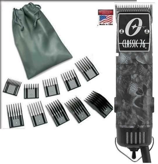 Oster Classic 76 Skulz Skulls Limited Hair Clipper + 10 PC Combs