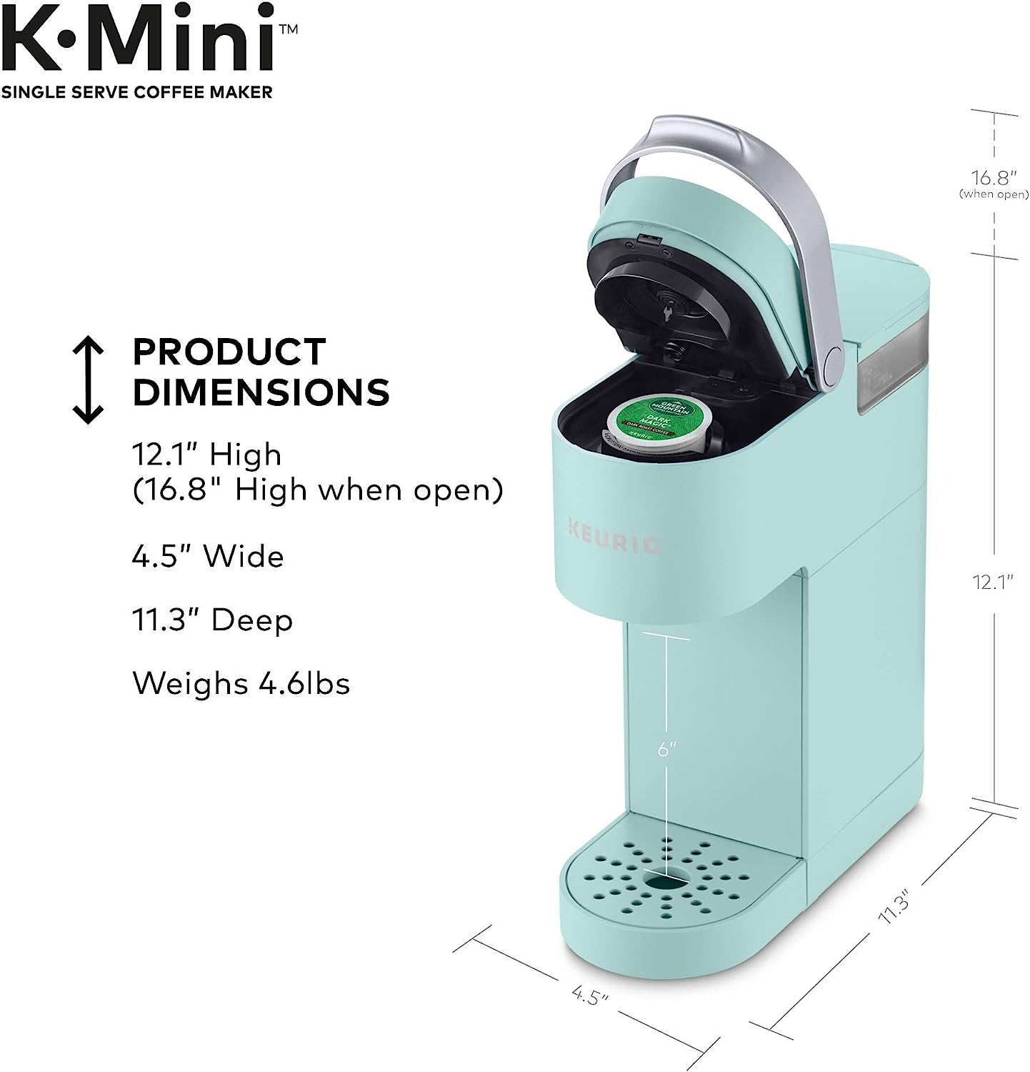 Keurig K-Mini Single Serve Coffee Maker, Oasis