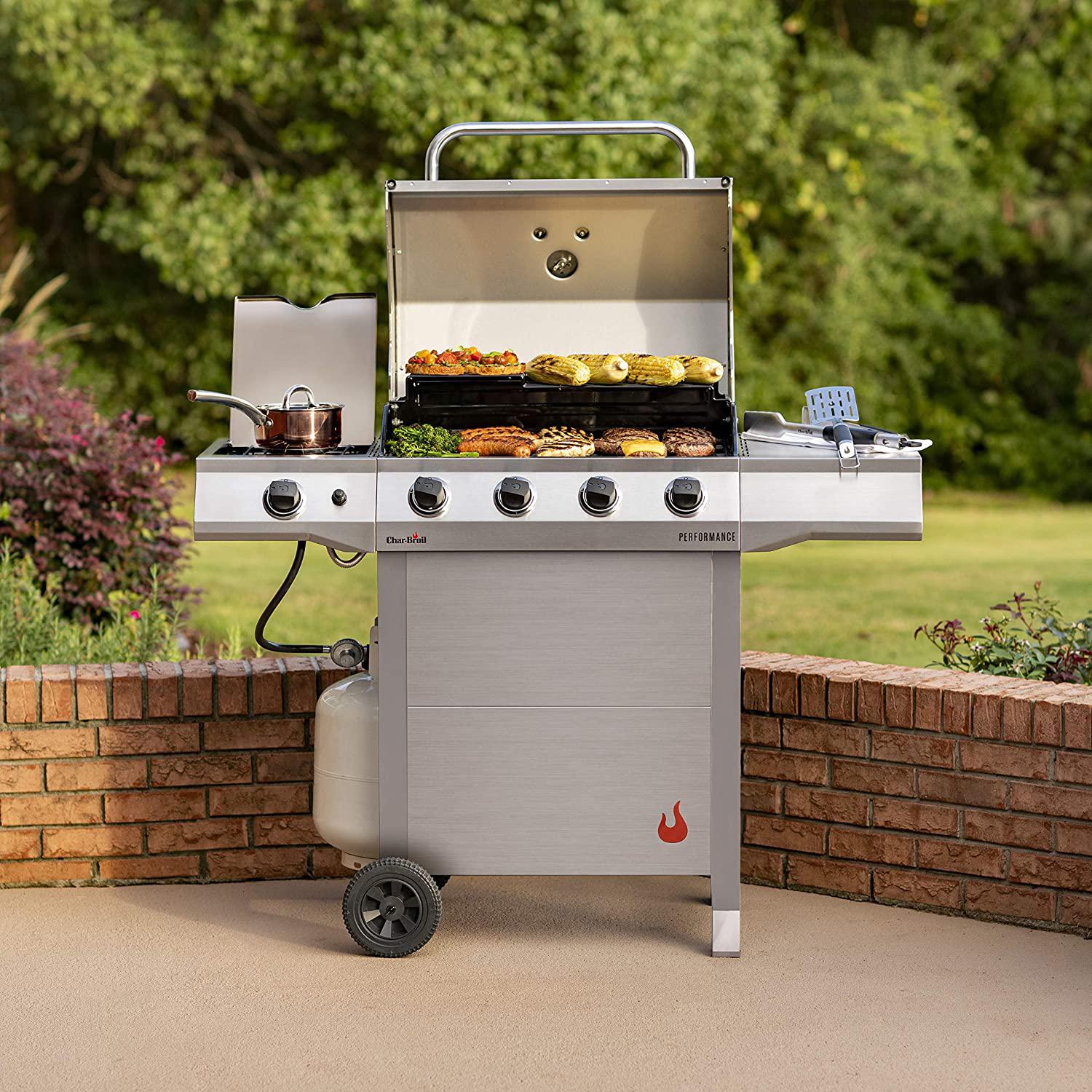 463352521 Performance 4-Burner Cart Style Liquid Propane Gas Grill, S