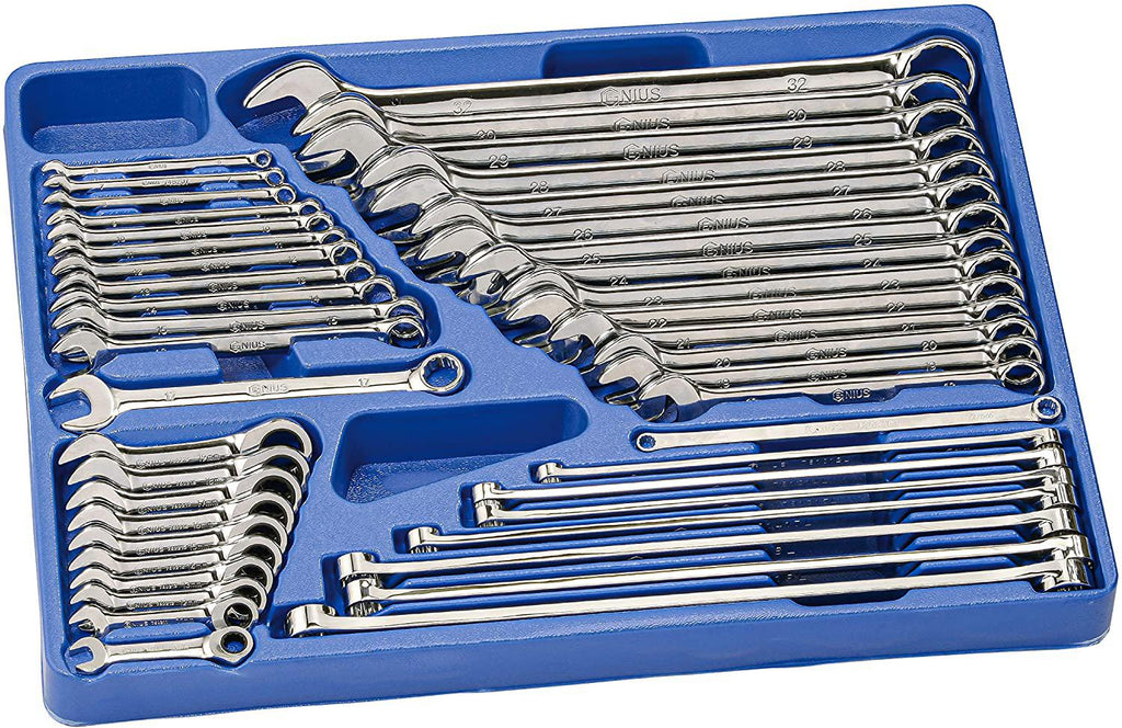 Genius Tools 44PC Metric Complete Wrench Set - MS-044M
