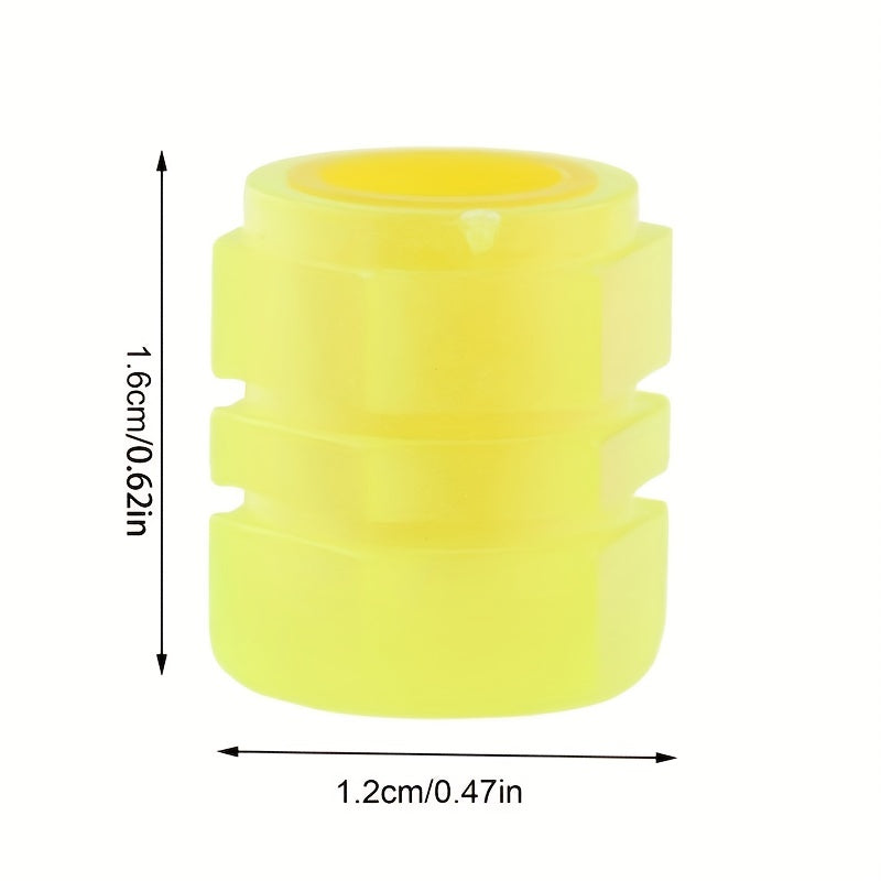 4pcs Webdiennuoc Valve Caps, Luminous Caps, Universal Fluorescent Tire Valve Caps 4pcs/Set, Fluorescent Tire Valve Caps STEM Caps