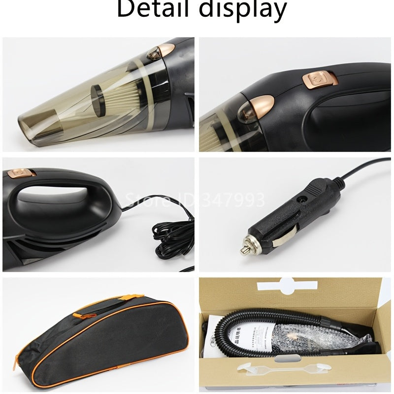 Car Vacuum Cleaner Car Accessories Small 12V High Power Handheld Portable Car Vacuum Cord &amp; Bag Detailing Kit Essentials For Travel, RV Camper