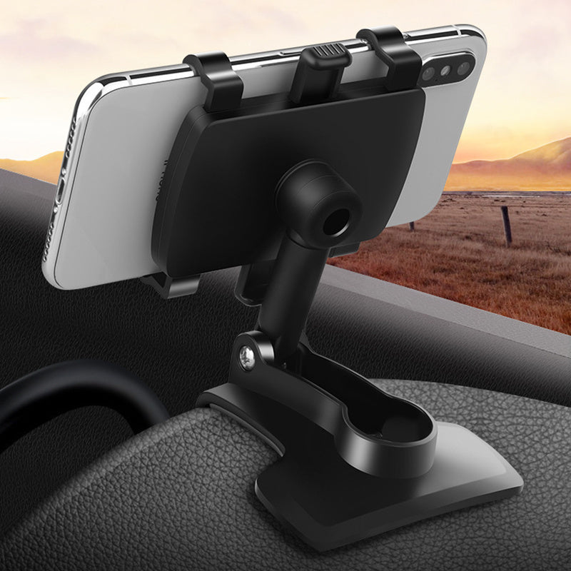 Angle-Adjustable Car Phone Mount: Rotate &amp; Secure Your Phone For Easy Accessibility