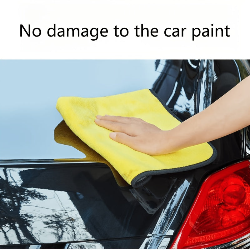 3/5/10 Pcs Extra Soft Car Wash Microfiber Towel Car Cleaning Drying Cloth Home Kitchen Rag Dishwashing Towel 30*30cm(11.8*11.8 Inch),Brighter Colors