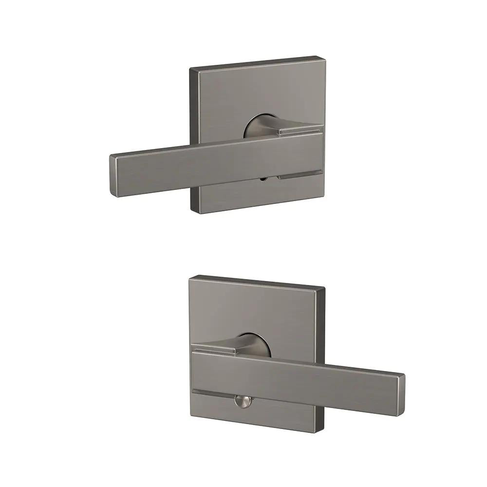Custom Northbrook Satin Nickel Collins Trim Combined Interior Door Lever