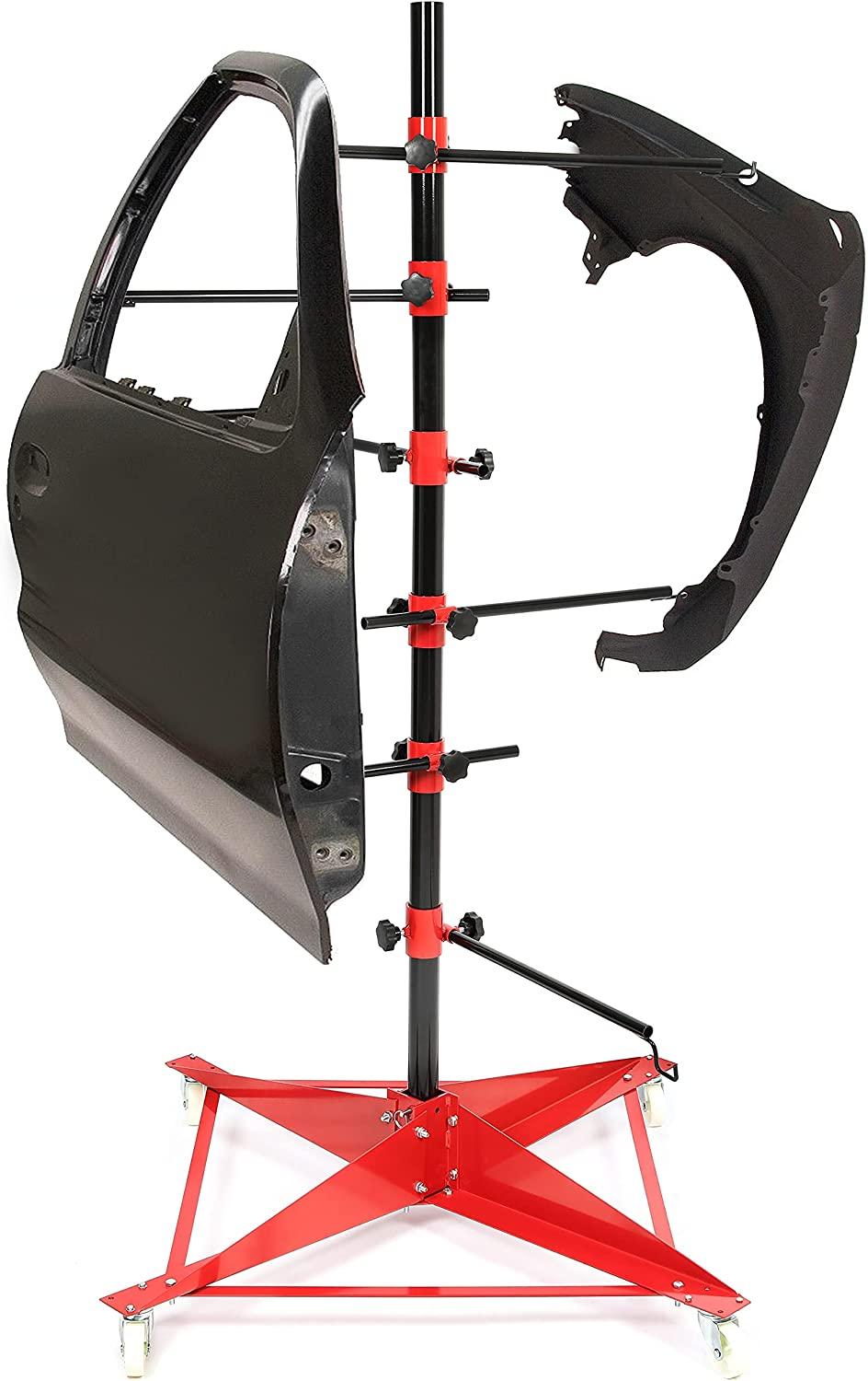 HECASA Panel Tree Paint Stand Panel Holder Adjustable Center Post Hang Automotive Doors Fenders Bumpers