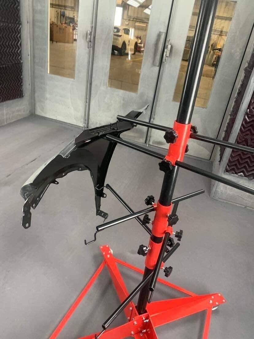 HECASA Panel Tree Paint Stand Panel Holder Adjustable Center Post Hang Automotive Doors Fenders Bumpers