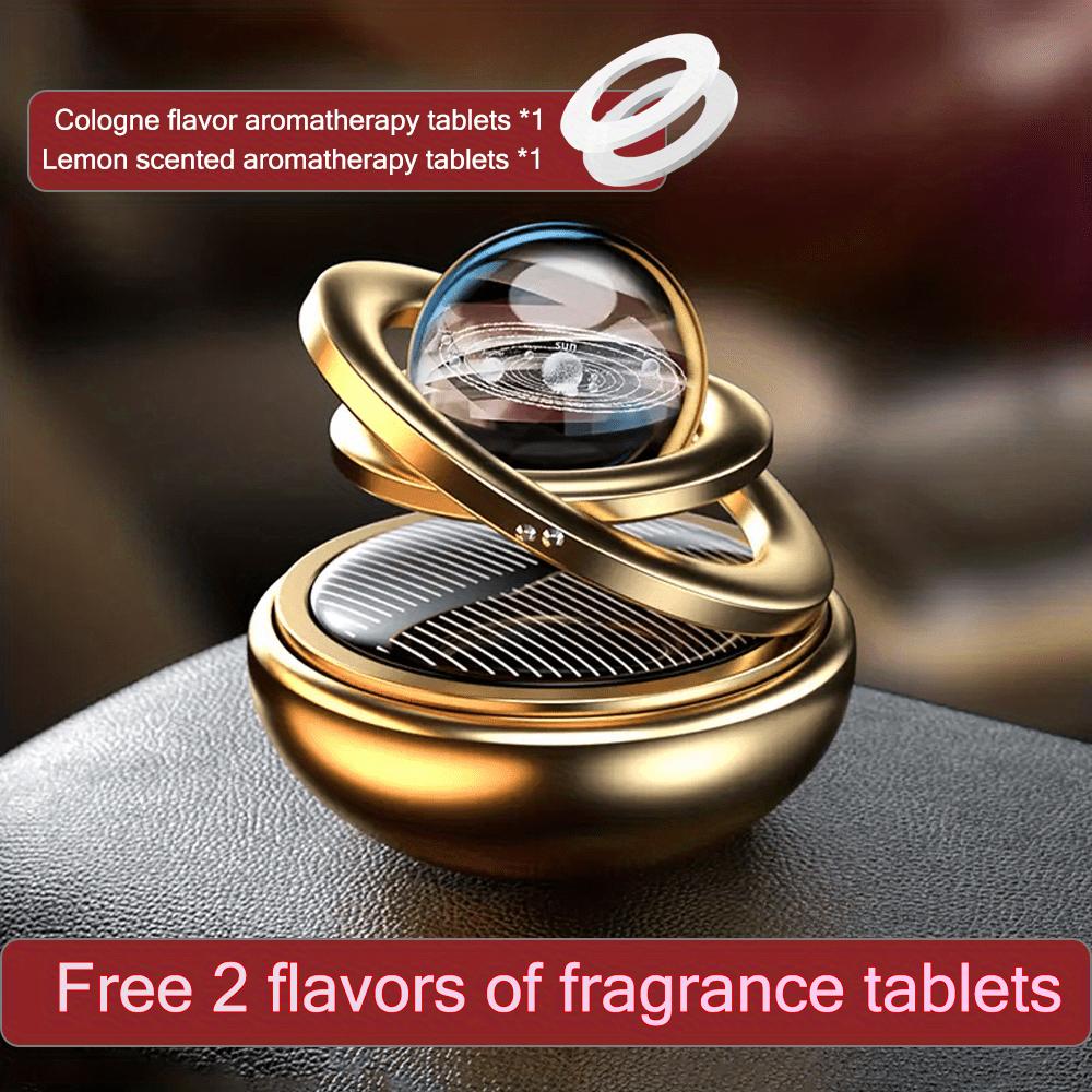 Car Air Freshener Solar Rotating Fragrance Decoration Car Interior Accessories Women Men Original Flavored Perfume Diffuser