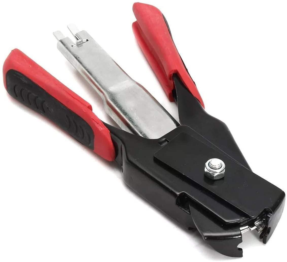 Pliers Tool Pliers Hand Tool， with 2500 C Clips Spring Loaded Fastening CaClamp Fences Hog Ring Pliers