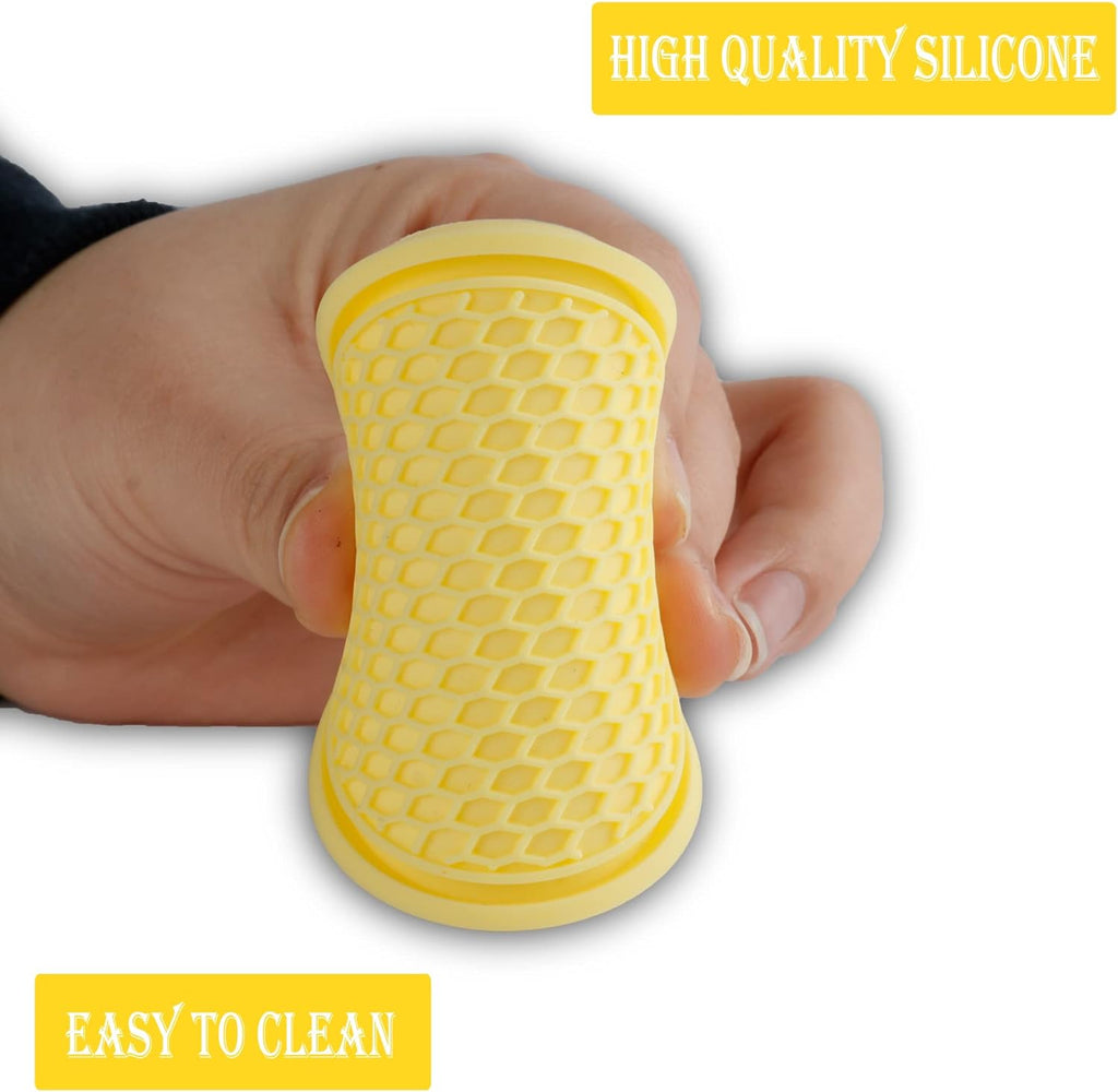 SINGARO Car Cup Coaster, 4PCS Universal Non-Slip Cup Holders Embedded in Ornaments Coaster, Car Interior Accessories, Yellow