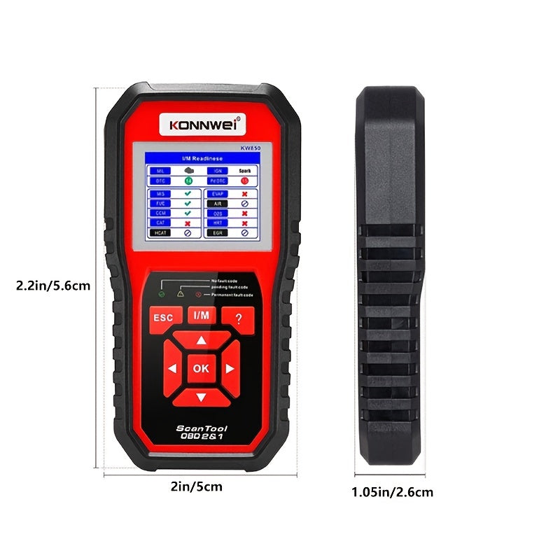 KW850 Professional OBD2 Scanner: Scan Your OBD II Cars After 1996 for Check Engine Light Issues!
