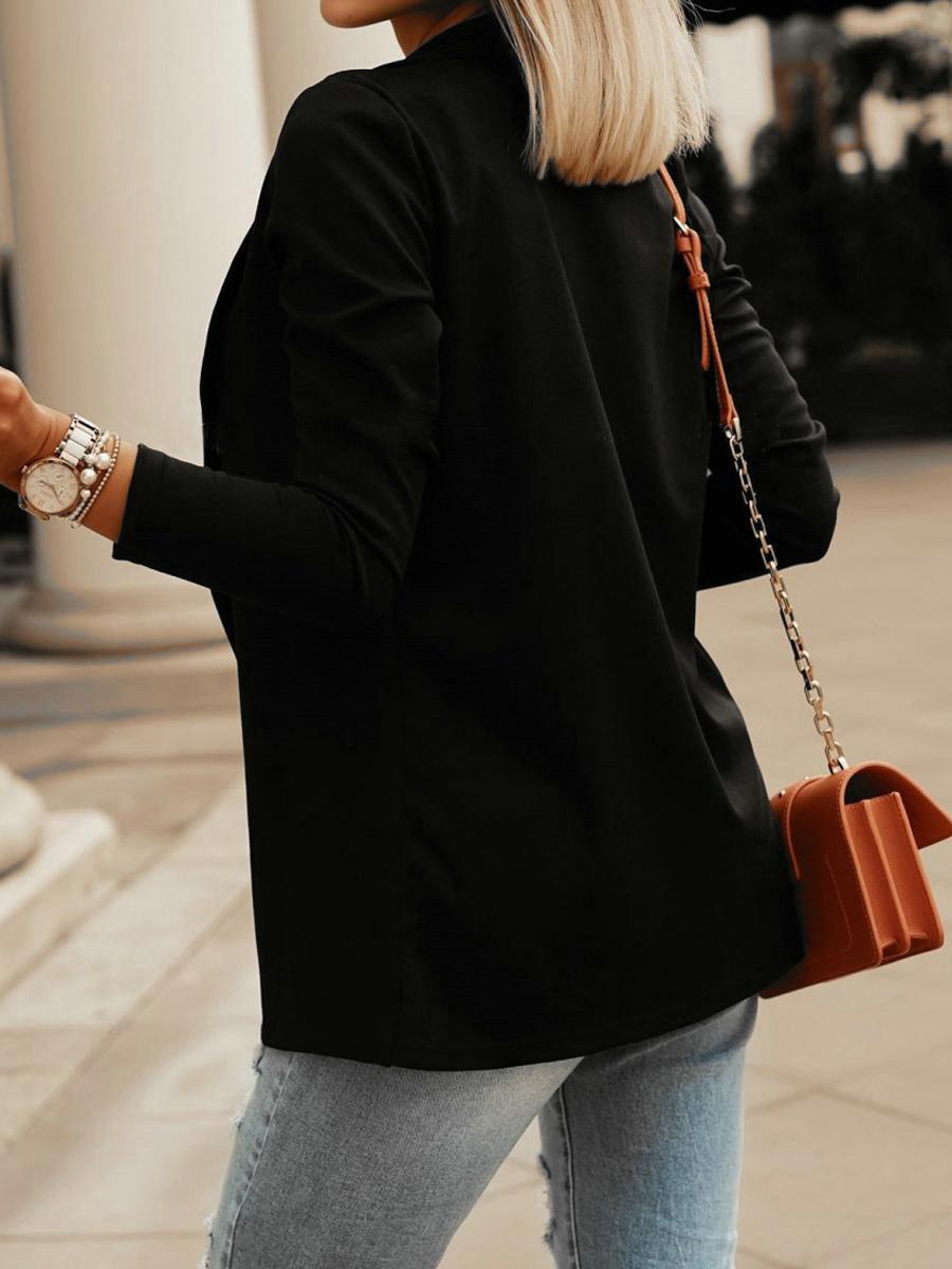 Fashion Casual Solid Color Blazer
