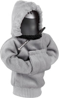 ZHSMS Gear Shift Cover, Universal Shift Knob Cover, Funny Sweater Hoodie for Gearshift, 4.7 Inch Car Shifter Stick Protector Decoration (Grey)