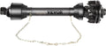PTO Shaft, 1-3/8" PTO Drive Shaft, 6 Spline Both Ends PTO Driveline Shaft, Series 5 Tractor PTO Shaft, 43"-57" Brush Hog PTO Shaft, Black PTO Shaft w/Slip Clutch for Bush Hog/Finish Mower