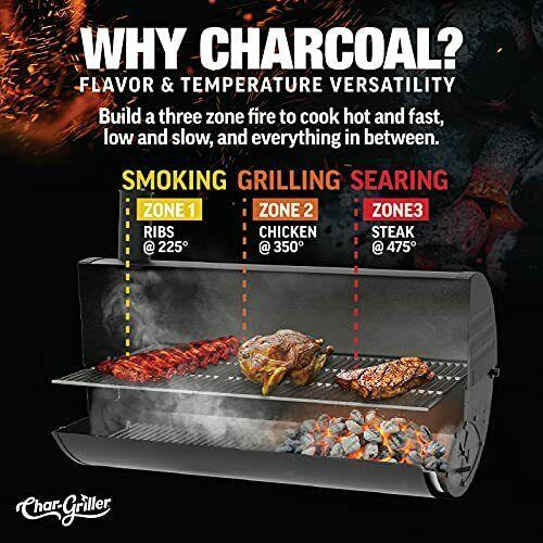 2137 Outlaw Charcoal Grill 950 Square Inch Black