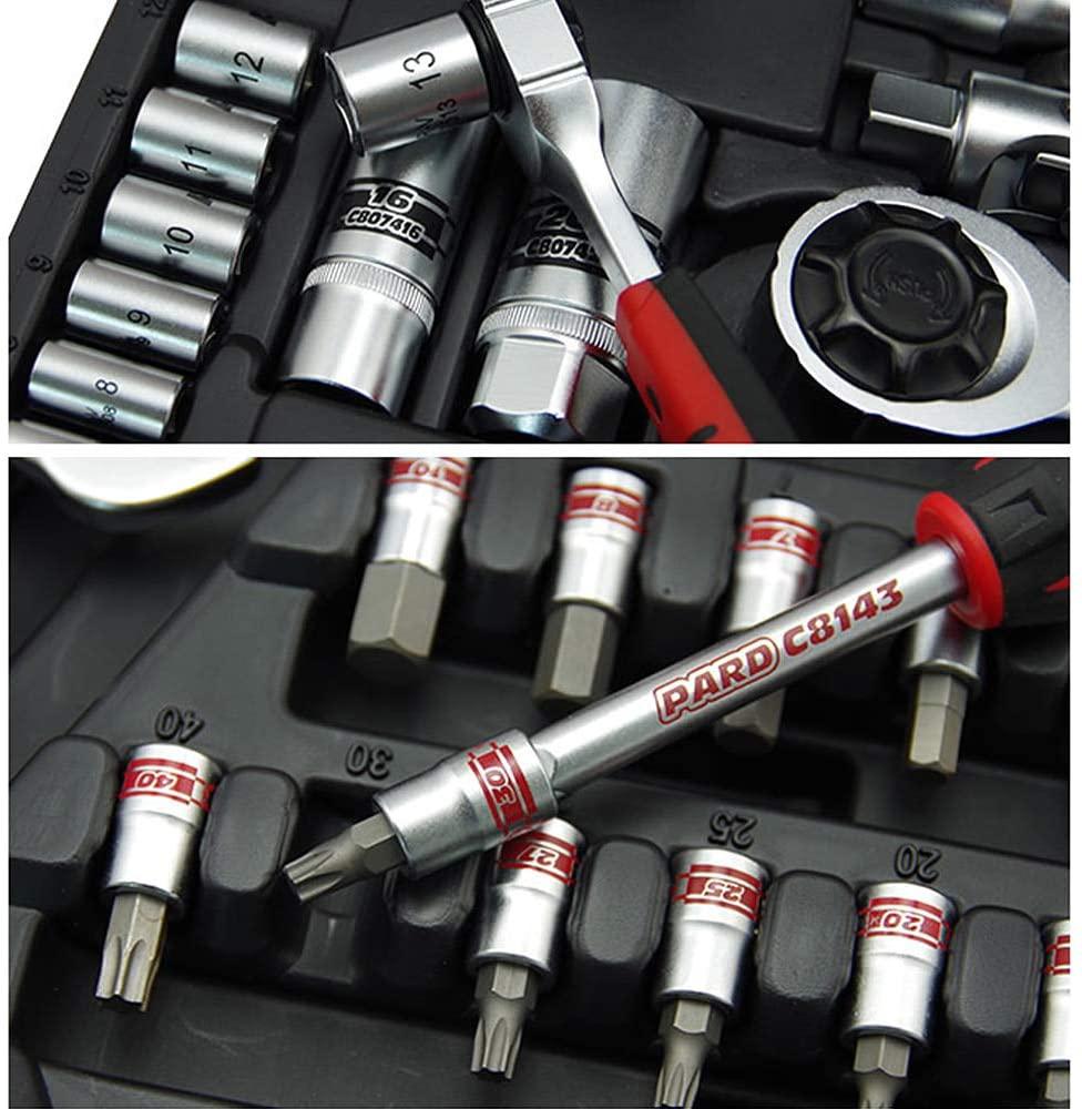 YUQIYU Professional hand tool set industrial Auto repair tools set 1/4 1/2 socket set Ring/open combination tools ratchet wrenches