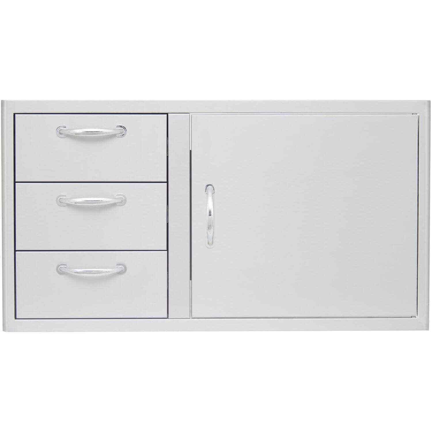39-Inch  Steel Access Door & Triple Drawer Combo