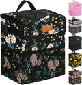 ELONGRIVER Car Trash Can Bin for Car Back Seat Leak Proof, Cute Car Trash Bag Hanging, Vehicle Trash Can for SUV Truck Van, Automotive Car Garbage Cans Front Seat Colorful Floral