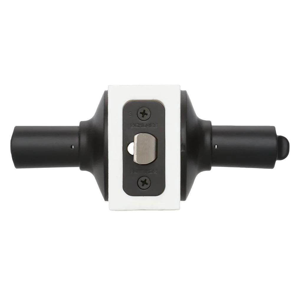 Custom Latitude Matte Black Keyed Entry Door Lever
