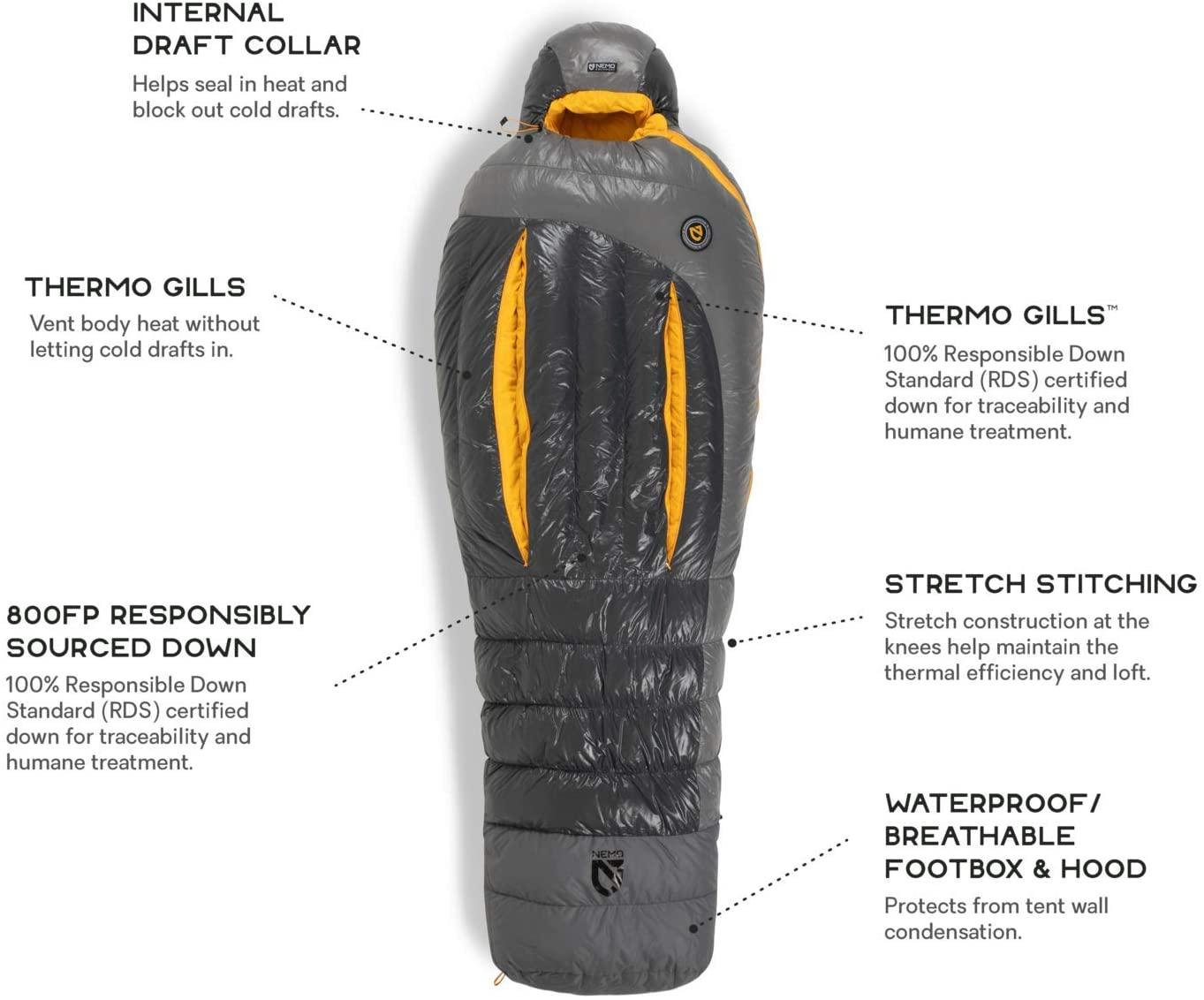 Nemo Sonic 800-Fill Down Sleeping Bag