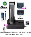 Oster OCTANE Cordless Lithium Ion A5/76 Cordless Clipper SET#000&1 DIAMOX Blades