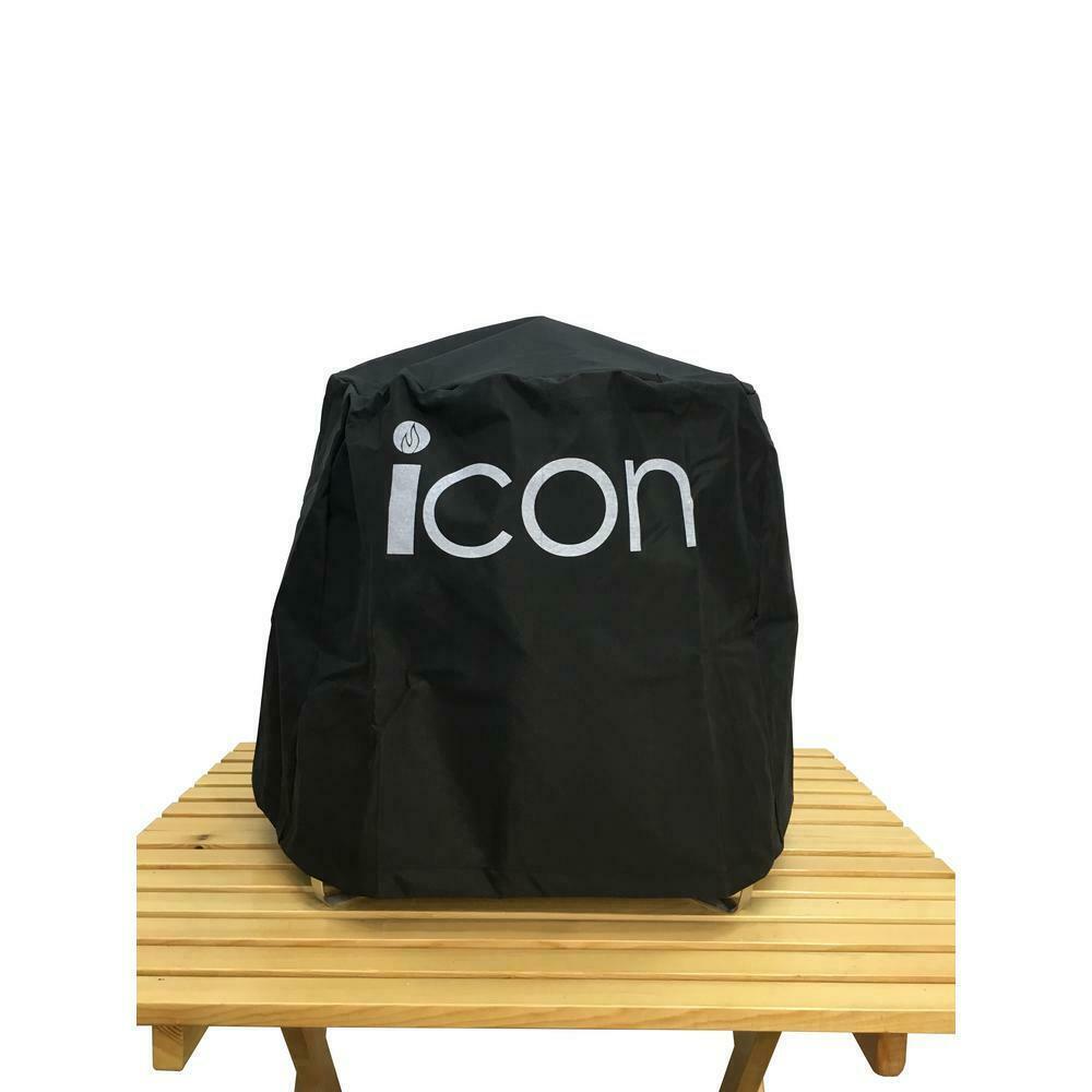 Vision Icon 101 Electric and Charcoal Kamado Grill in Black