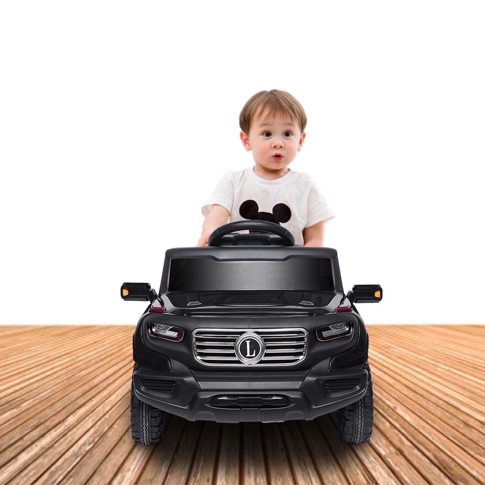 Ride On Toys for Kids 6 volt, Powered Ride on Car w/ Parental Remote Control &amp; Manual Modes, Music, Horn, Lights, Volume Control Functions, Electric Vehicle for 3-5 Years Old Boy Girls, Black, W4510