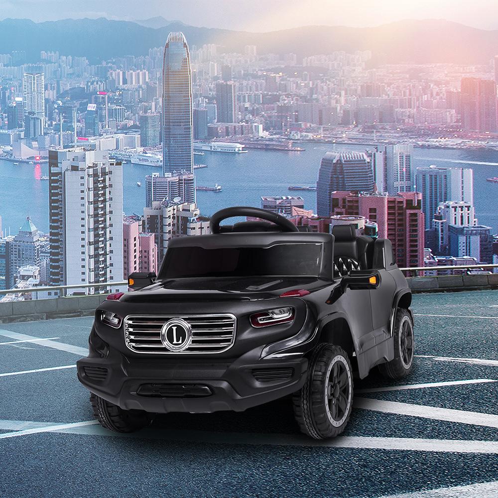 Ride On Toys for Kids 6 volt, Powered Ride on Car w/ Parental Remote Control &amp; Manual Modes, Music, Horn, Lights, Volume Control Functions, Electric Vehicle for 3-5 Years Old Boy Girls, Black, W4510