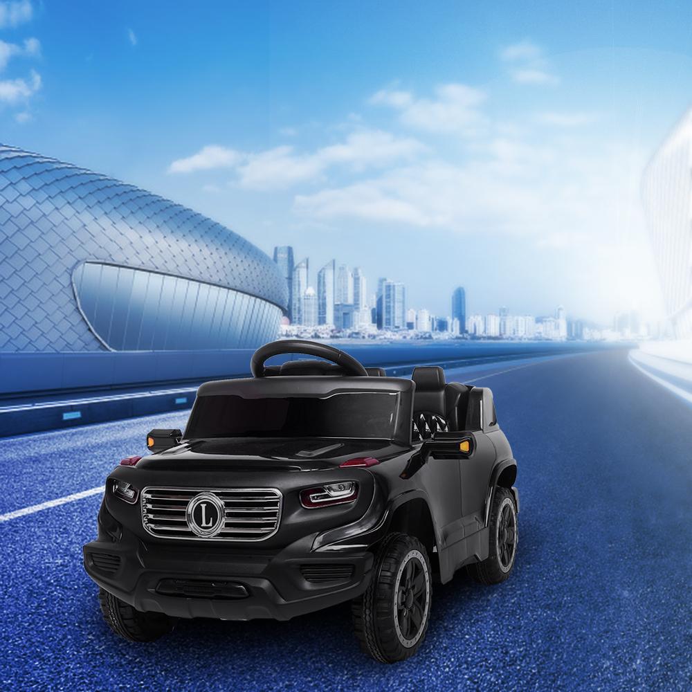 Ride On Toys for Kids 6 volt, Powered Ride on Car w/ Parental Remote Control &amp; Manual Modes, Music, Horn, Lights, Volume Control Functions, Electric Vehicle for 3-5 Years Old Boy Girls, Black, W4510