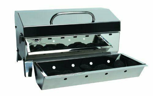 " Premium  Steel Mountable Charcoal Grill w/ Inner Lid Liner by...