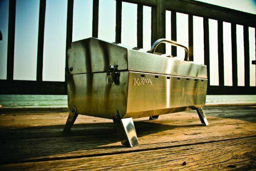 " Premium  Steel Mountable Charcoal Grill w/ Inner Lid Liner by...