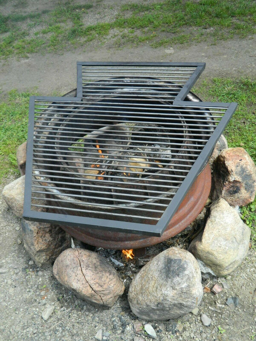 Custom Pennsylvania Steel Keystone Black Grill Grate 36"x36" 25 lbs.