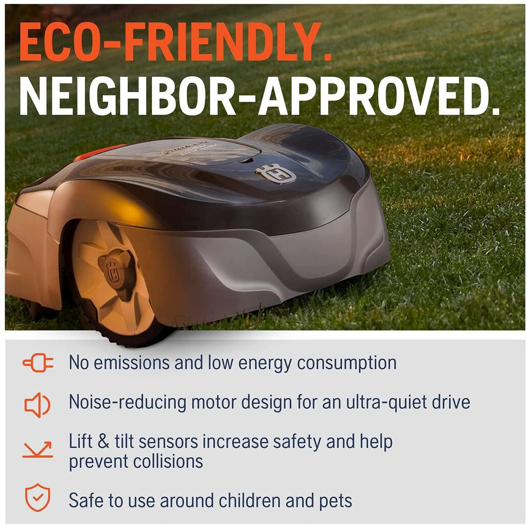 Husqvarna Automower® 115H Connect/4G Robotic Lawn Mower, Small – Medium Yards (0.4 Acres)