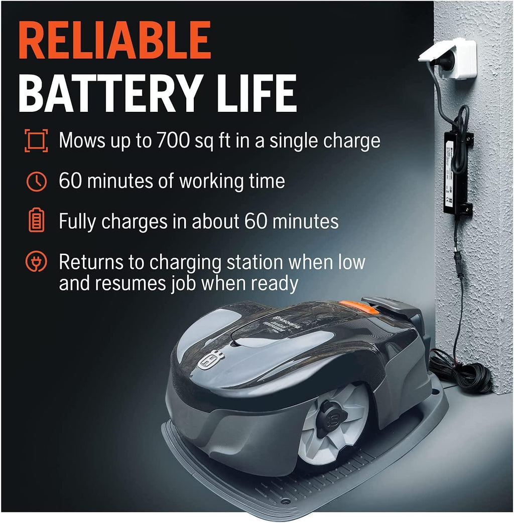 Husqvarna Automower® 115H Connect/4G Robotic Lawn Mower, Small – Medium Yards (0.4 Acres)