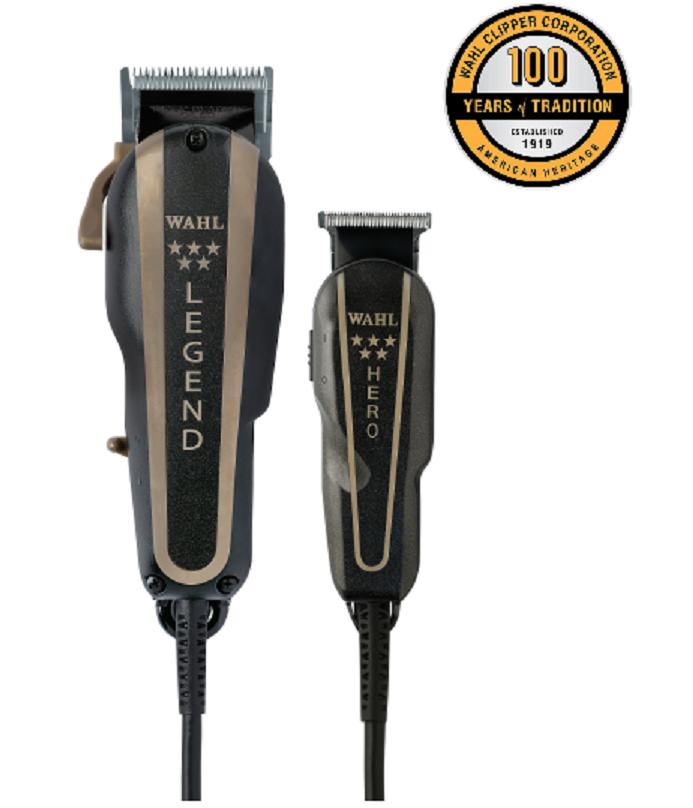 WAHL Professional Trimmer HERO & Hair Clipper LEGEND 5 Star Barber Combo 220Volt