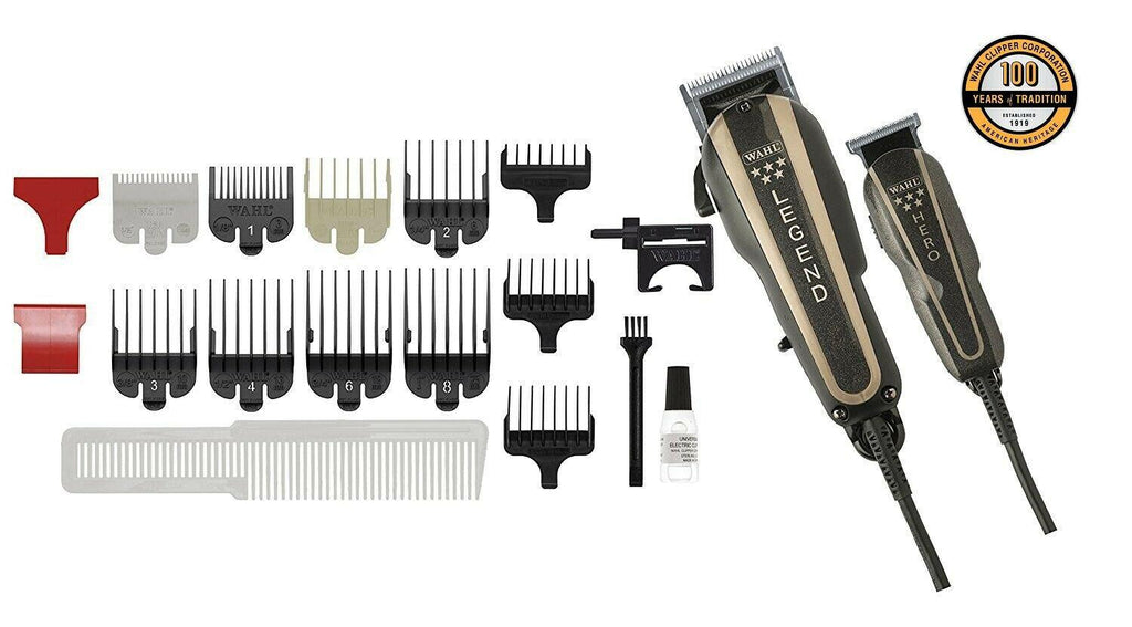 WAHL Professional Trimmer HERO & Hair Clipper LEGEND 5 Star Barber Combo 220Volt