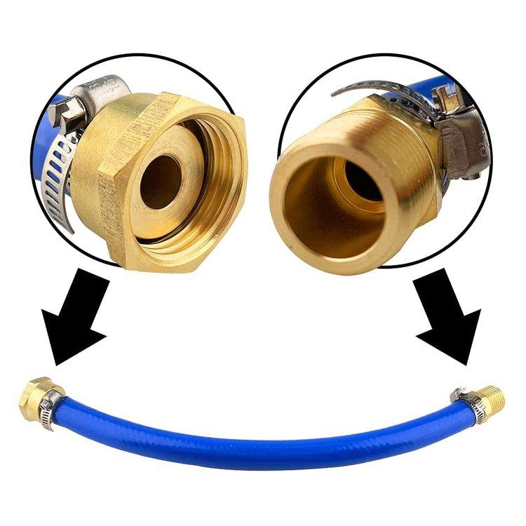6.0L Powerstroke Oil Cooler Flush Kit, Blue Anodize Adapter EGR Cooler Flush Adapter for Ford 2003 2004 2005 2006 2007 2008 2009 2010 Diesel